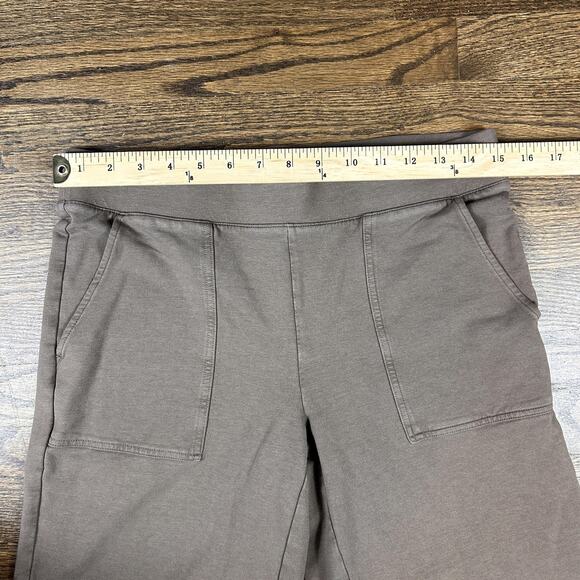 Pure Jill Pants Womens Small Taupe Brown Pull On Crop Patch Pocket Knit Lounge - Picture 4 of 10